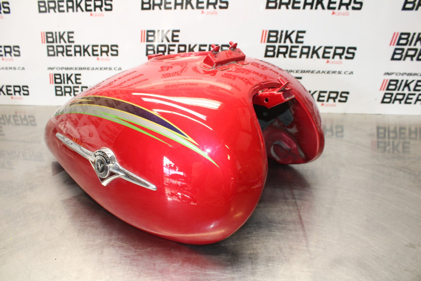 03 KAWASAKI VULCAN 1500 VN1500P MEAN STREAK GAS TANK FUEL PETROL RESERVOIR BB00