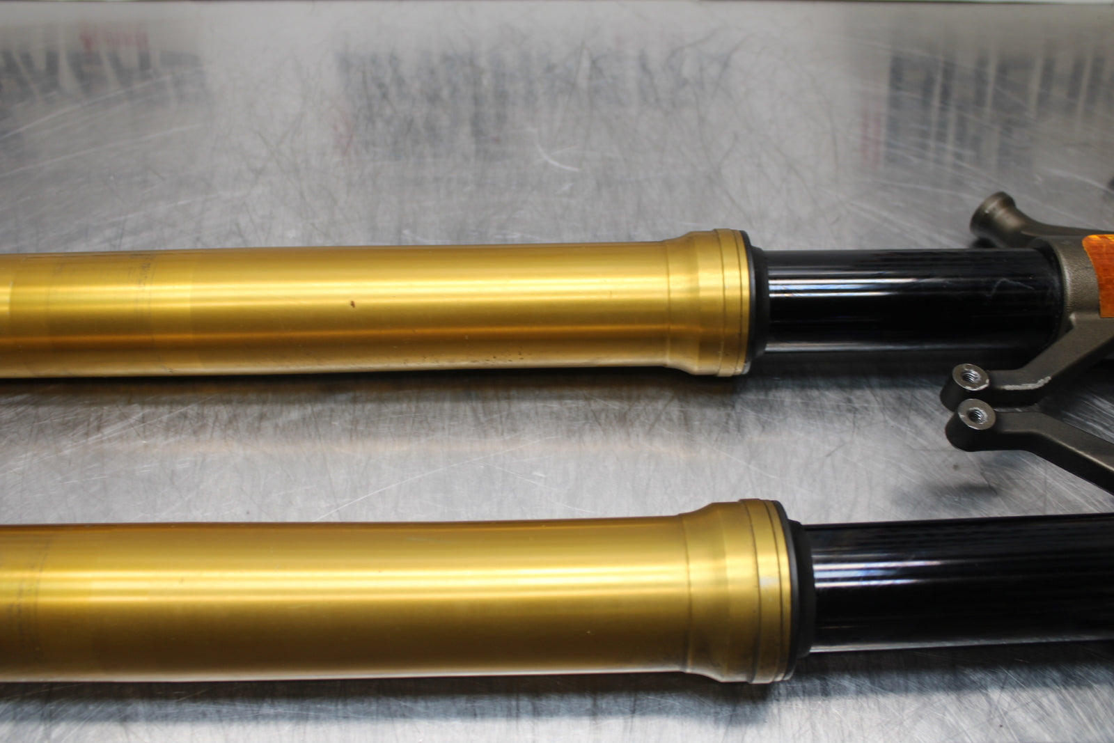 04-05 KAWASAKI NINJA ZX10R FRONT FORKS SHOCK SUSPENSION SET PAIR BB163