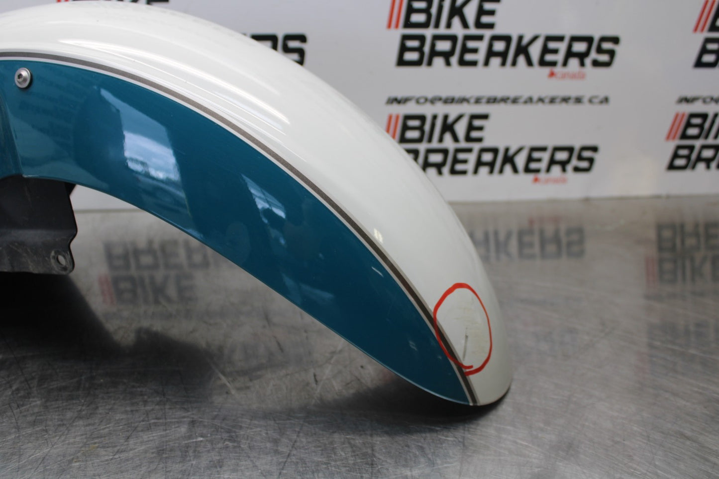 08 KAWASAKI VULCAN 900 FRONT WHEEL FENDER BB184