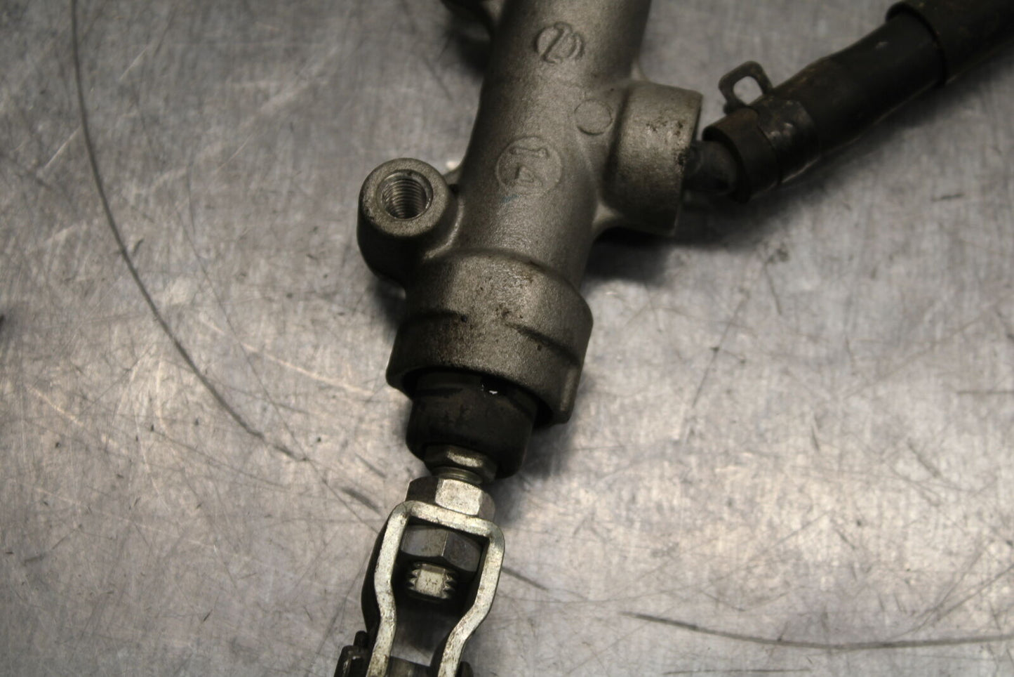 12-13 KAWASAKI Z1000 REAR BACK BRAKE MASTER CYLINDER W RESERVOIR BB743