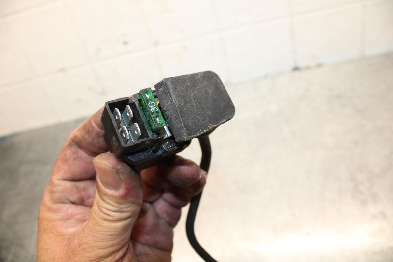 06-07 KAWASAKI NINJA 650R EX650 ENGINE STARTER RELAY STARTING MOTOR SWITCH BB446