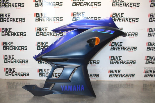 23 YAMAHA YZF R3 RIGHT LOWER MID UPPER SIDE FAIRING COWL BB003