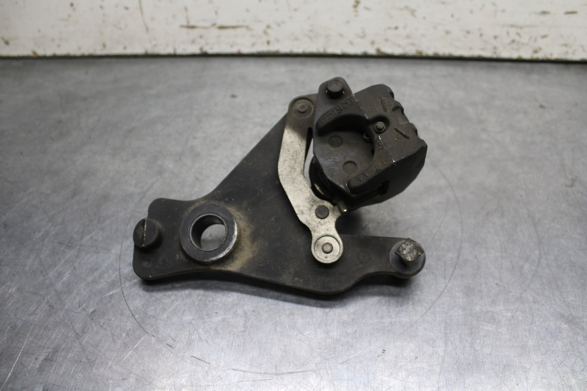12-13 KAWASAKI Z1000 REAR BACK BRAKE CALIPER W MOUNT BRACKET BB743