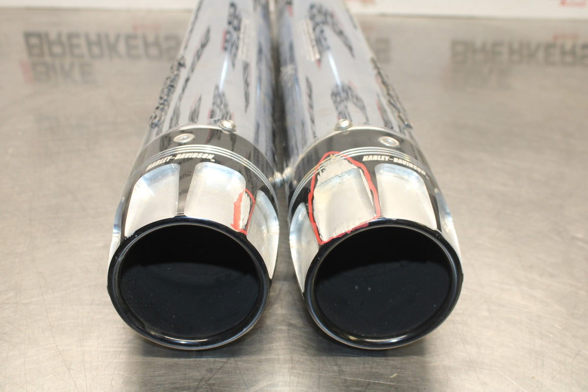 14 HARLEY-DAVIDSON STREET GLIDE SCREAMING EAGLE EXHAUST MUFFLER PIPES SET BB880