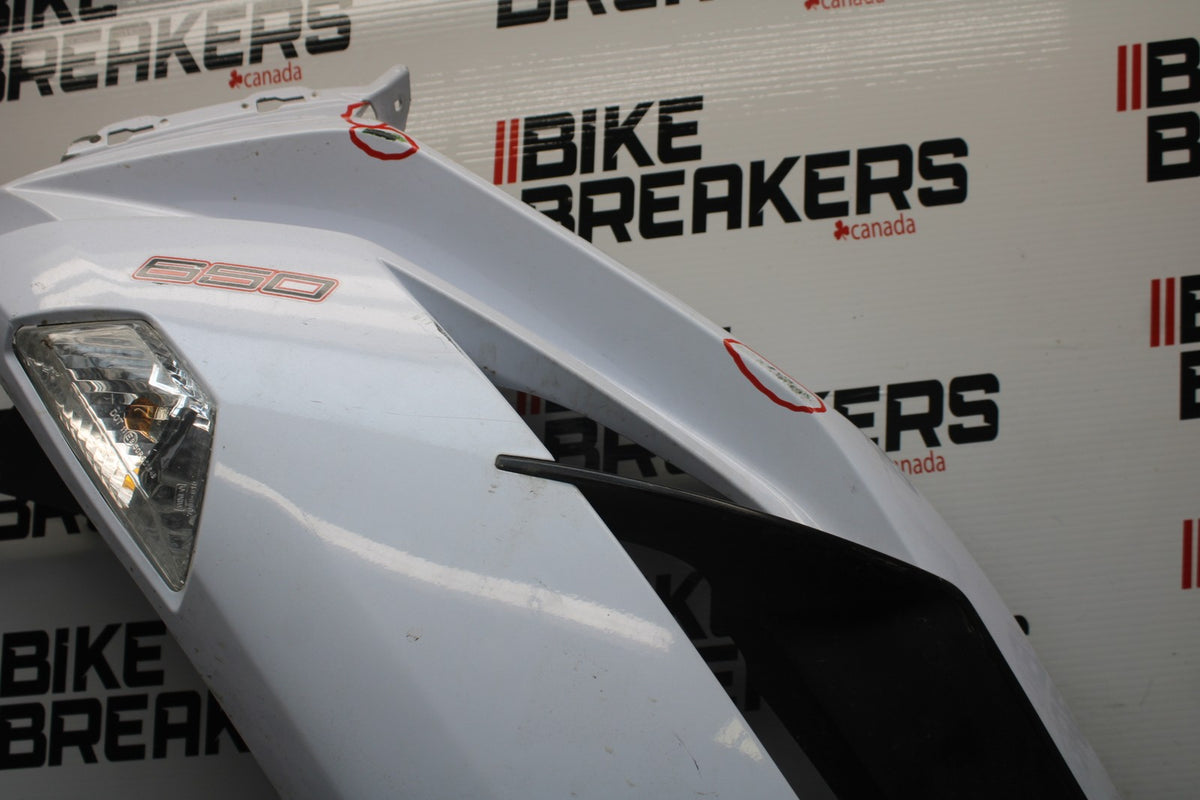 13 KAWASAKI NINJA 650 EX650F ABS LEFT LOWER MID UPPER SIDE FAIRING COWL BB828