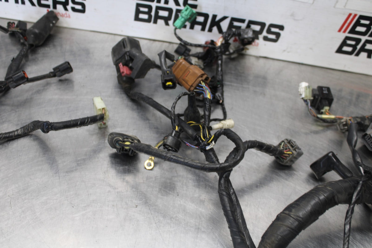 04-05 KAWASAKI NINJA ZX10R MAIN ENGINE WIRING HARNESS MOTOR WIRE LOOM BB931