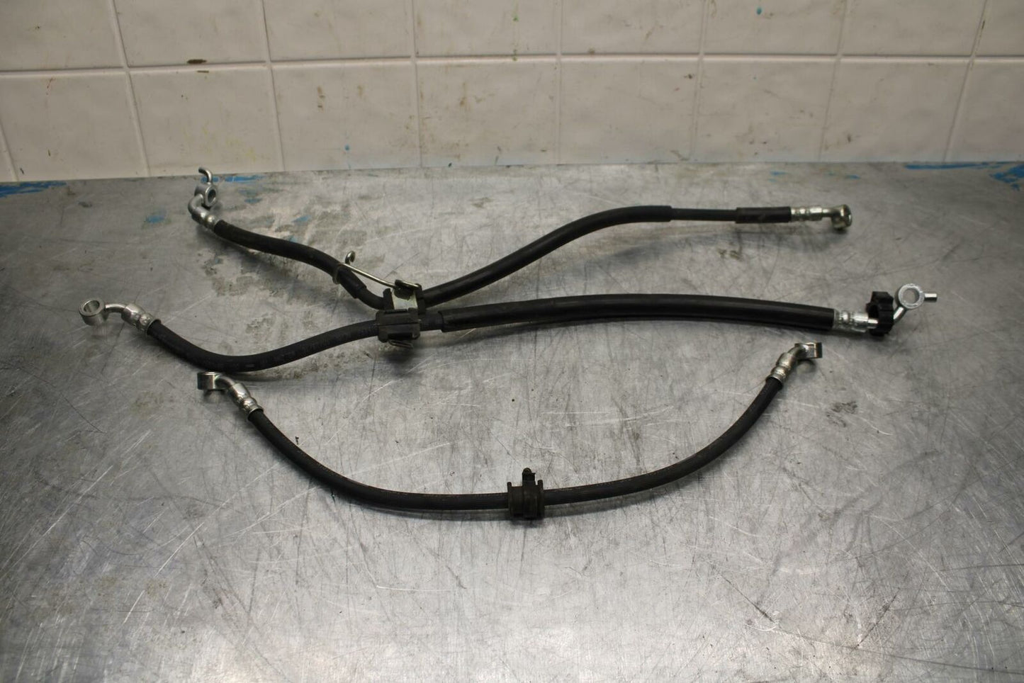 15-21 SUZUKI GSXR600 FRONT REAR BRAKE CALIPER HOSES LINES BB418