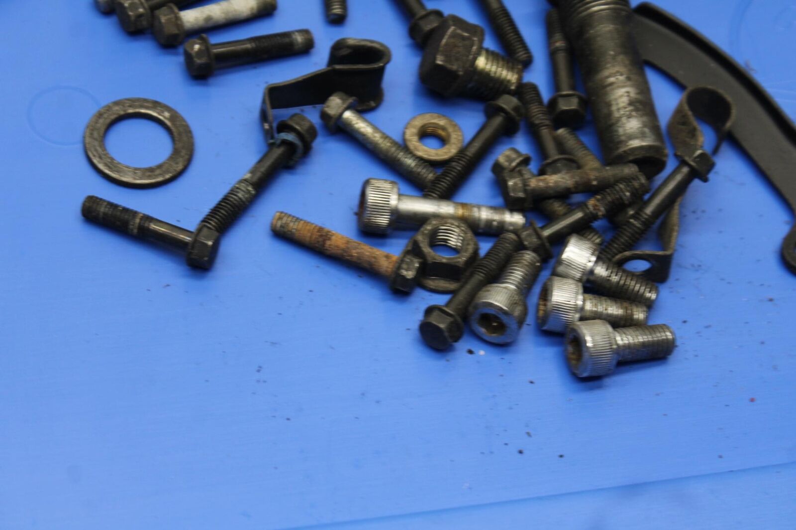 1983 Honda V45 Magna VF750C REAR  SWINGARM BOLT & LEFTOVER BOLTS HARDWARE BB91