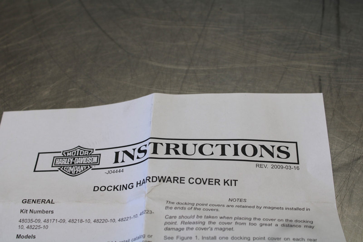 22 HARLEY-DAVIDSON SOFTAIL REAR DOCKING HARDWARE COVER KIT BB859