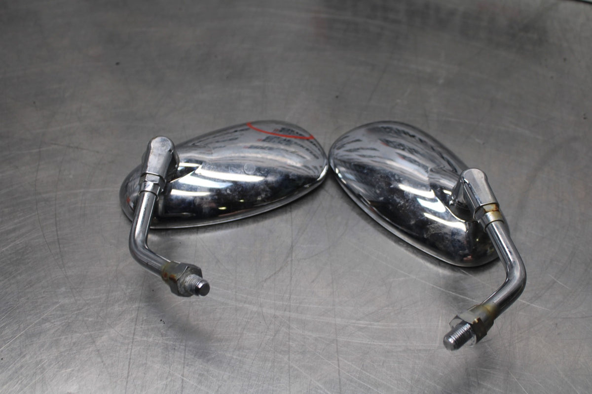 99-09 YAMAHA V STAR 1100 REAR VIEW MIRROR SET PAIR MIRRORS BB853
