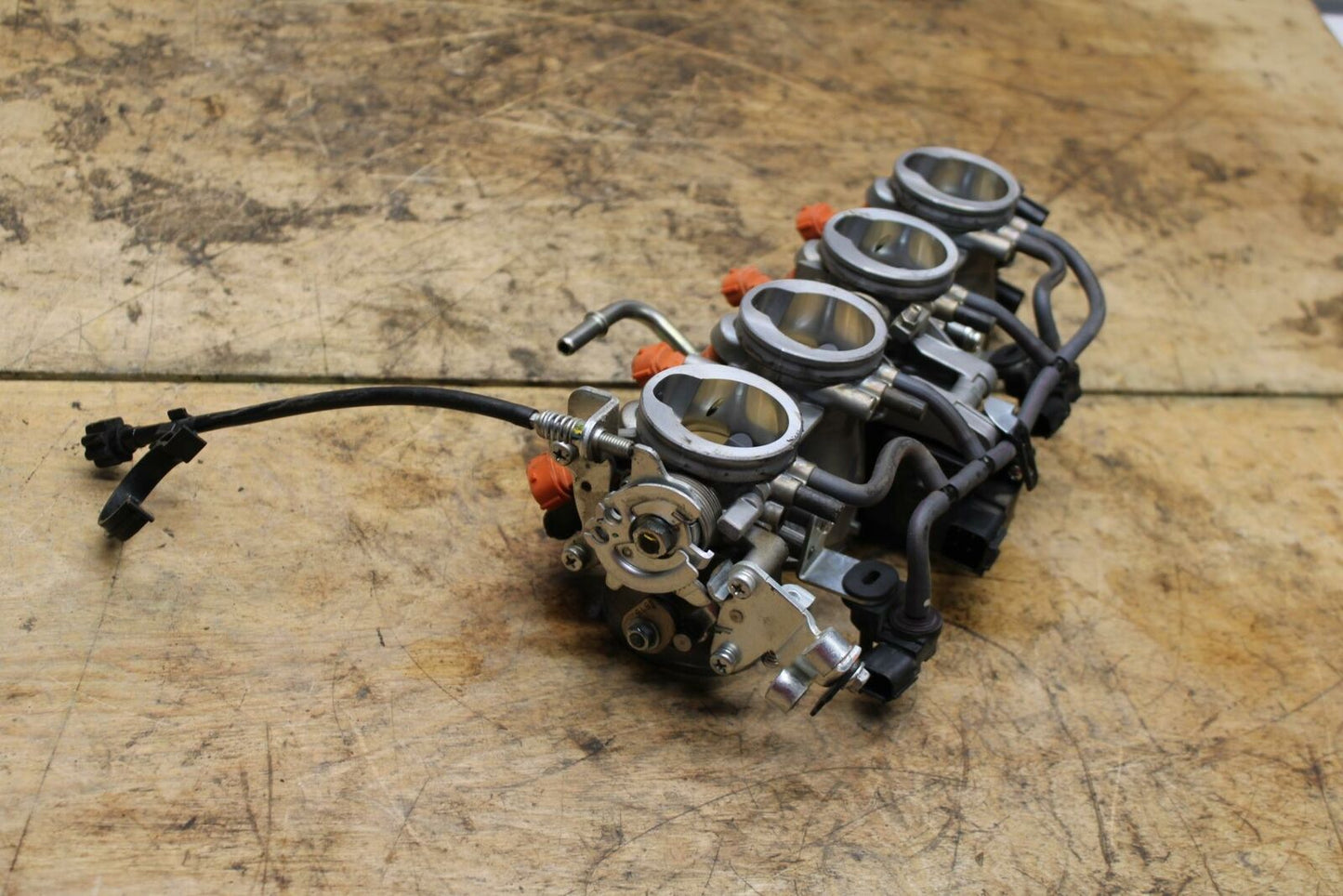 13-18 KAWASAKI NINJA ZX6R MAIN FUEL INJECTORS / THROTTLE BODIES BB349