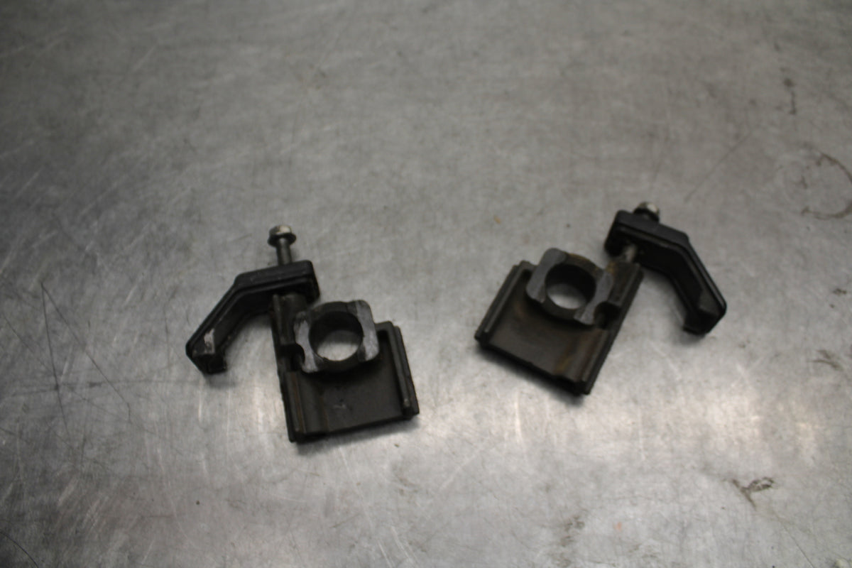 06-07 DUCATI MONSTER 695 SWINGARM CHAIN TENSIONER ADJUSTMENT BRACKETS BB674