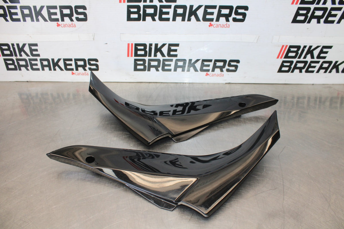 08 KAWASAKI NINJA ZX10R RIGHT LEFT FRONT SIDE SEAT PANELS COWLS FAIRINGS  BB902