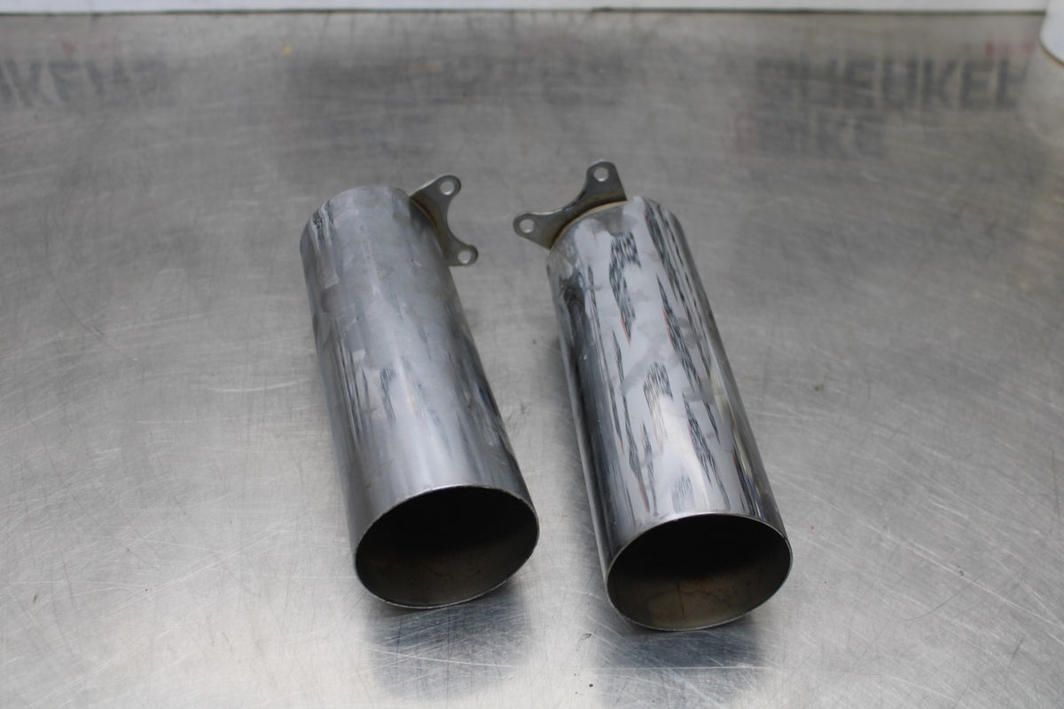02 KAWASAKI VULCAN 800 VN800B CLASSIC FORK LOWER COVERS BOTTOM GUARDS BB862