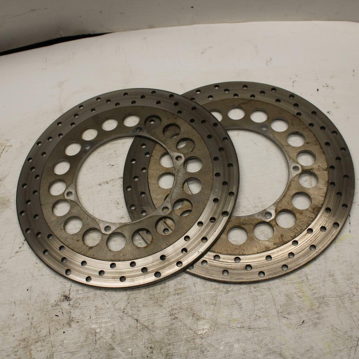 03-04 YAMAHA ROAD STAR 1600 FRONT LEFT RIGHT BRAKE ROTORS DISCS BB279