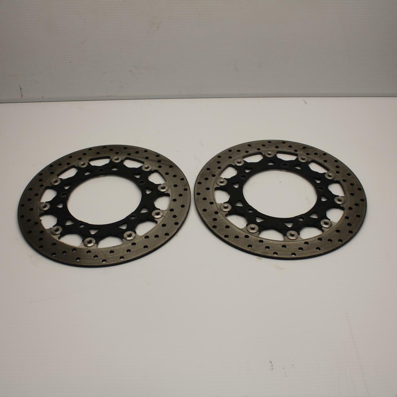 05 YAMAHA YZF R6S FRONT LEFT RIGHT BRAKE ROTORS DISCS BB234