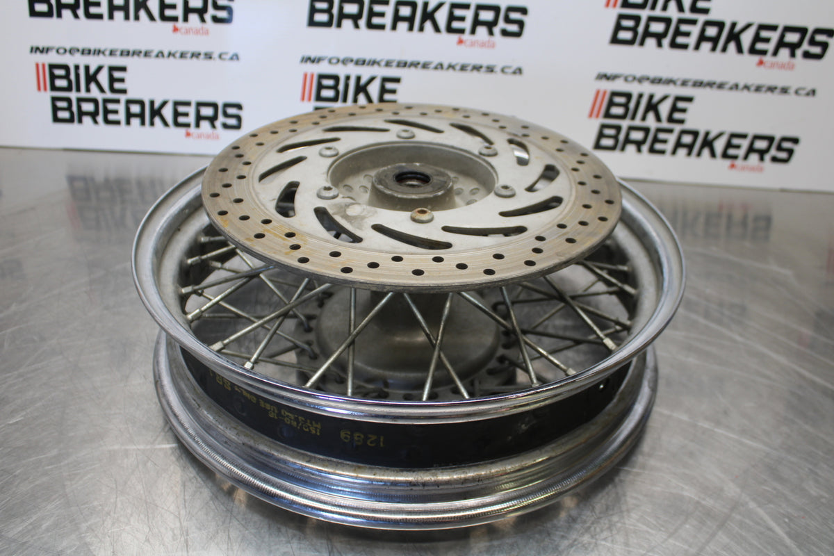 04 YAMAHA ROAD STAR XV1700A REAR WHEEL BACK RIM & ROTOR BB155