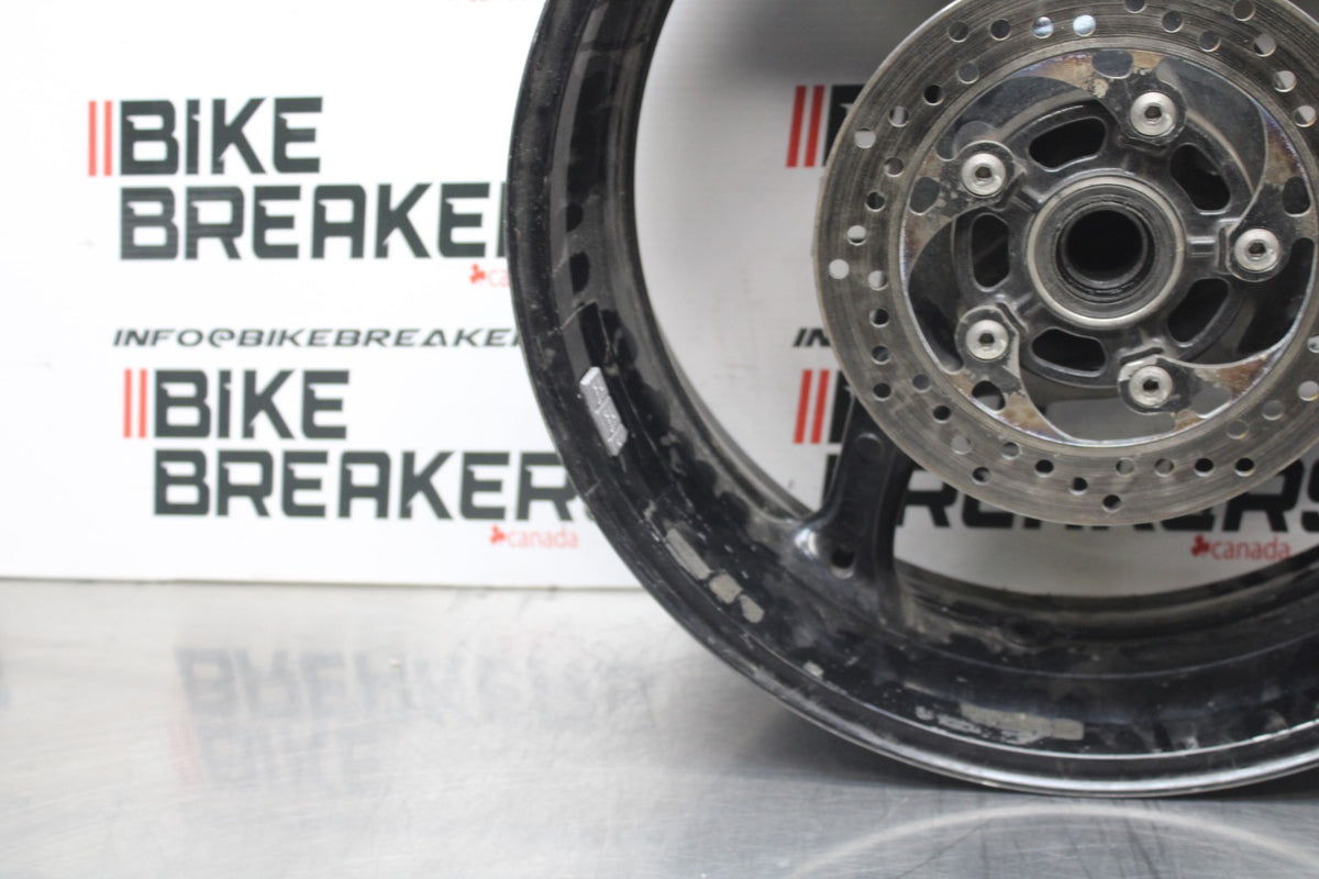 09 SUZUKI GSXR1000 REAR WHEEL BACK RIM & ROTOR BB777