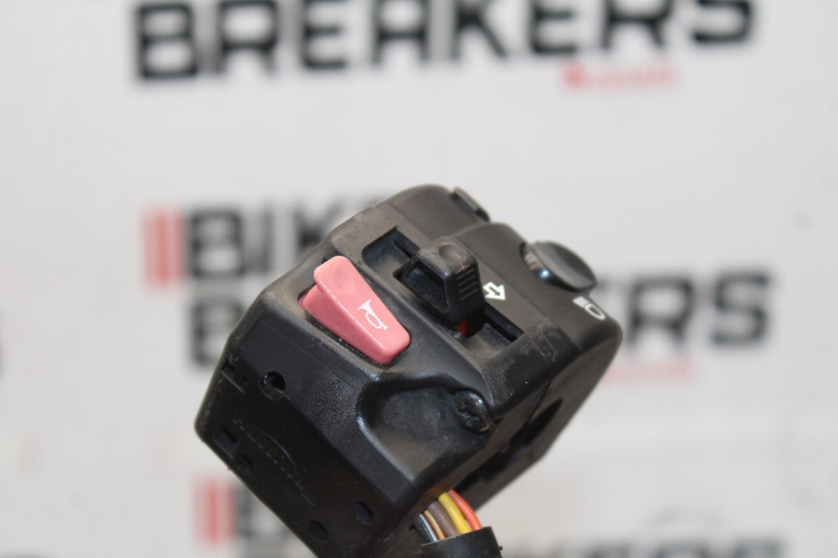 12 TRIUMPH STREET TRIPLE R LEFT CLIP ON HANDLE HORN SIGNALS SWITCHES BB914