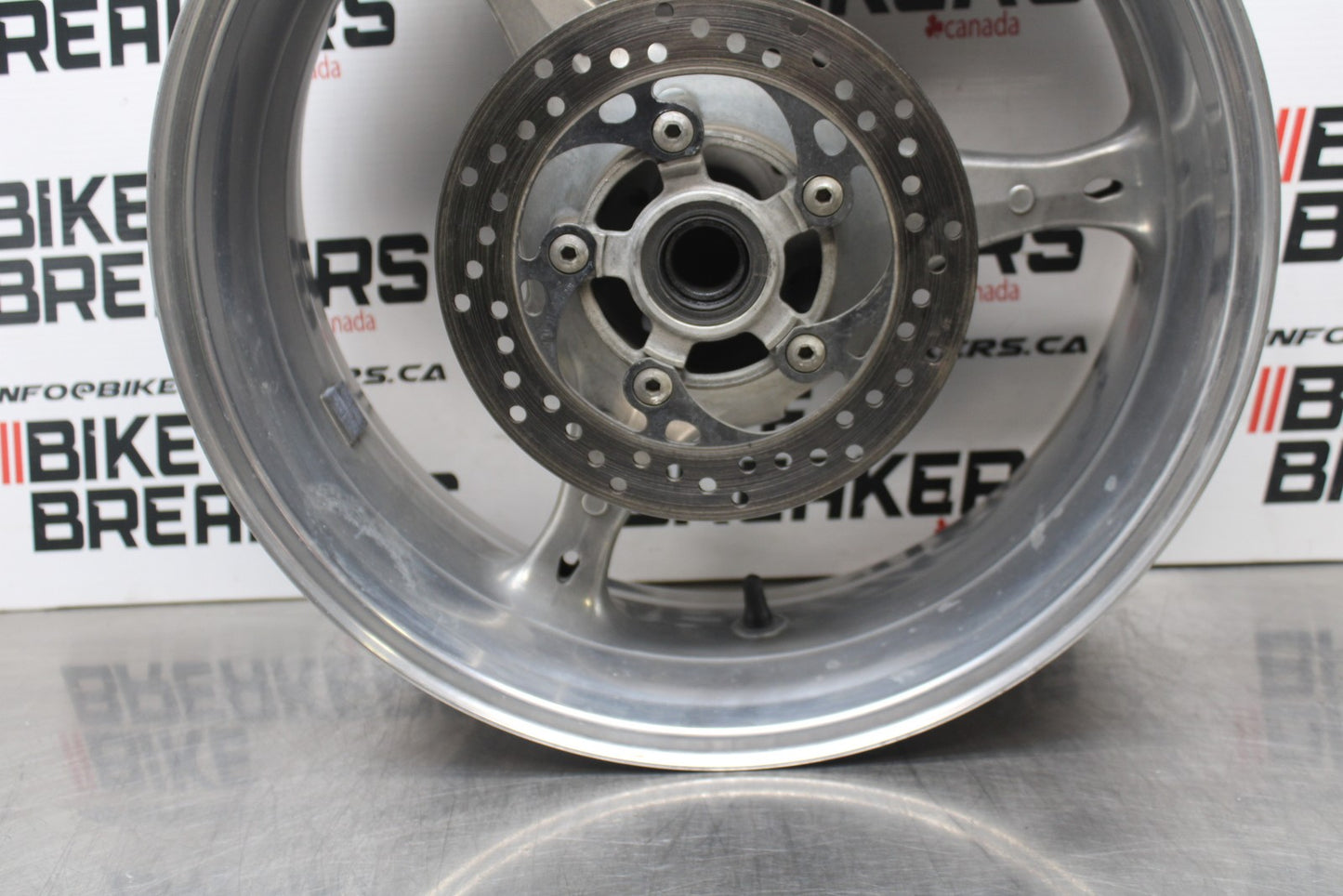 07 SUZUKI GSXR1000 REAR WHEEL BACK RIM & ROTOR BRAKE DISC BB770