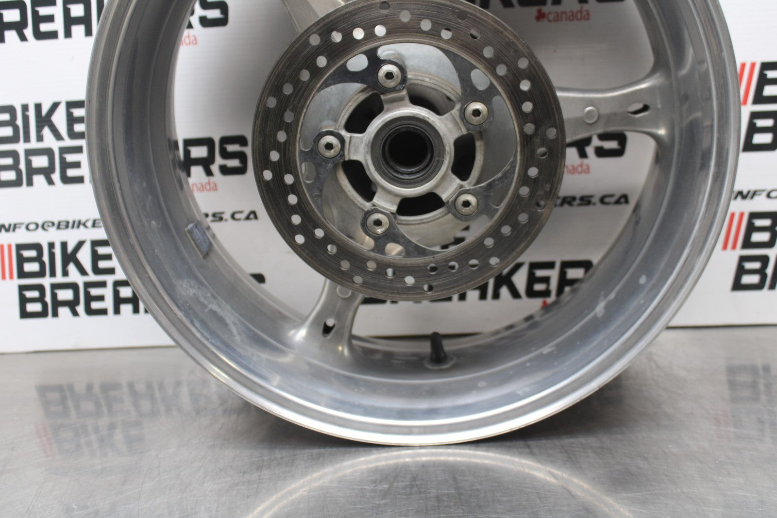 07 SUZUKI GSXR1000 REAR WHEEL BACK RIM & ROTOR BRAKE DISC BB770