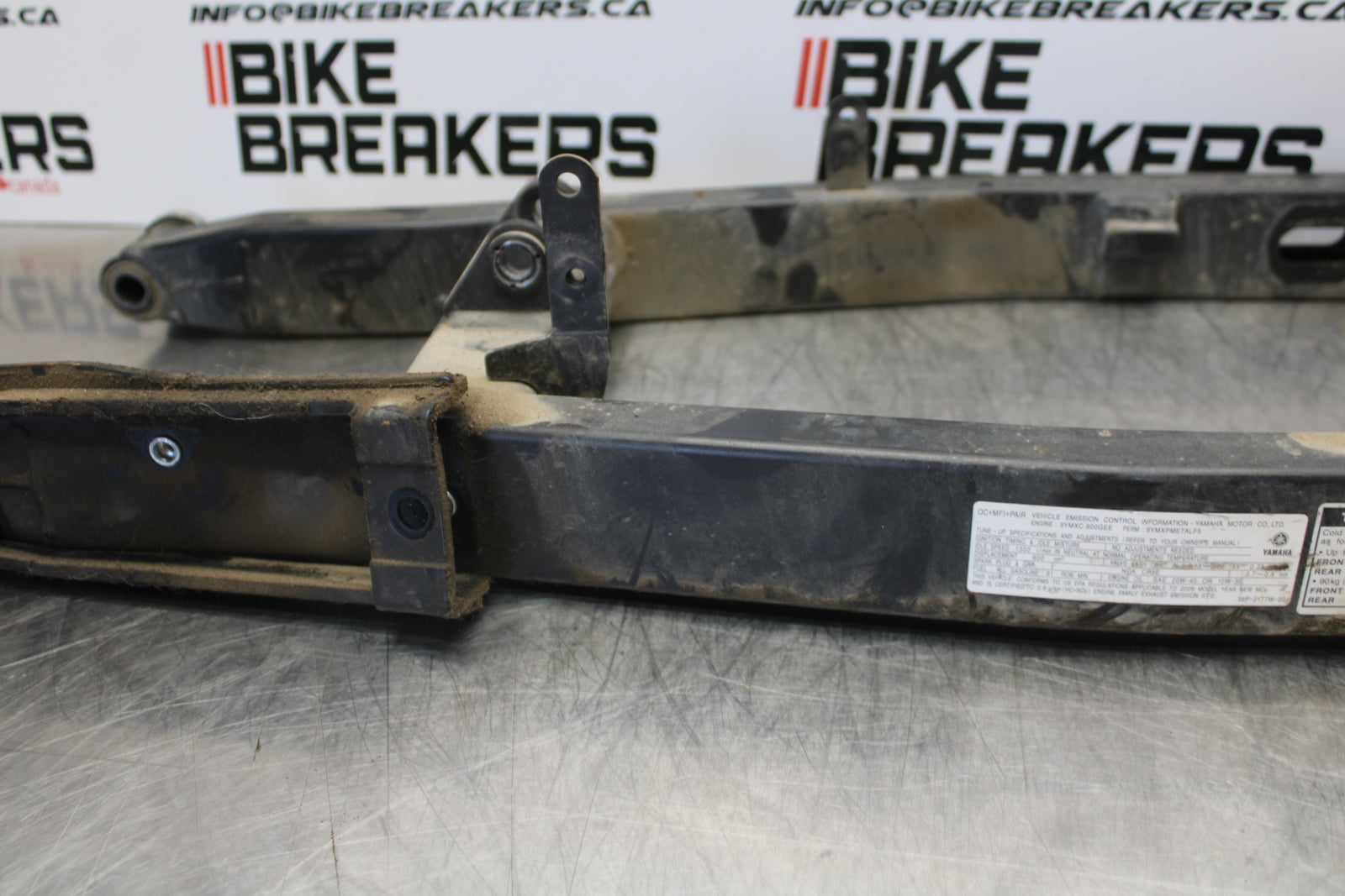 09-15 YAMAHA FZ6R REAR SWINGARM BACK SUSPENSION SWING ARM BB161