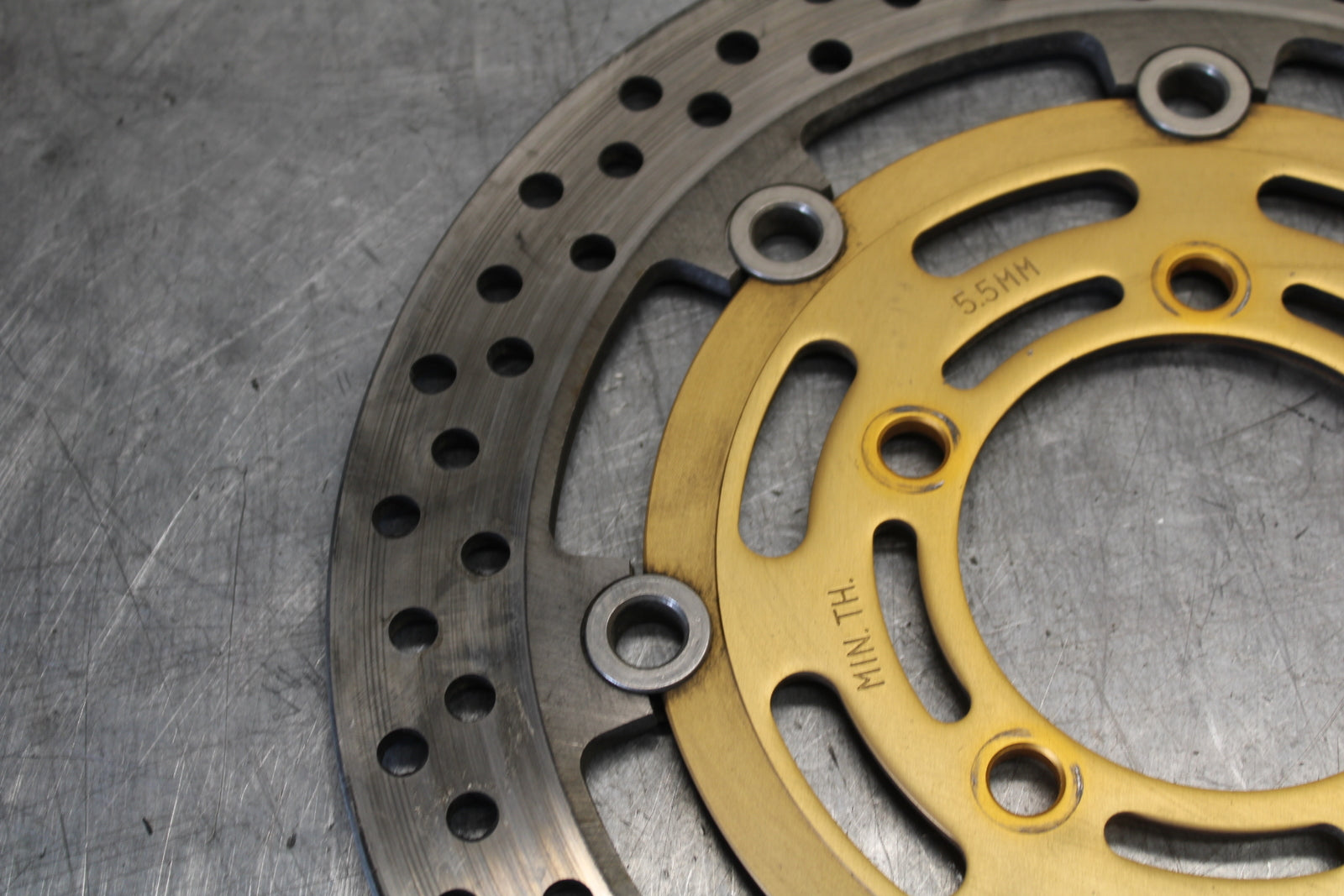 03-04 KAWASAKI NINJA ZX6RR FRONT LEFT RIGHT BRAKE ROTORS DISCS BB684