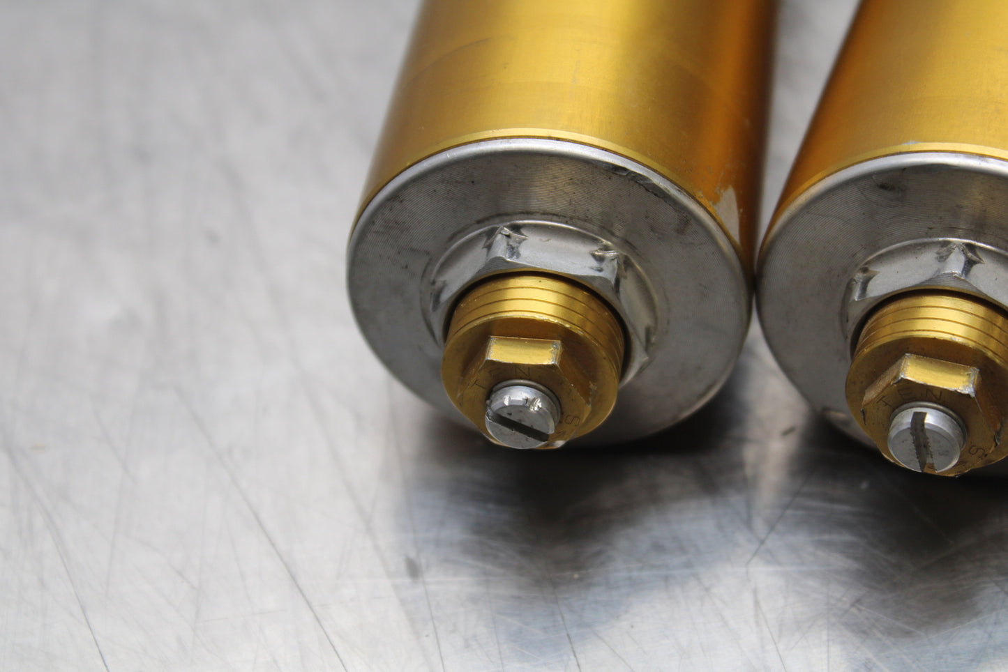 04-05 KAWASAKI NINJA ZX10R FRONT FORKS SHOCK SUSPENSION SET PAIR BB163