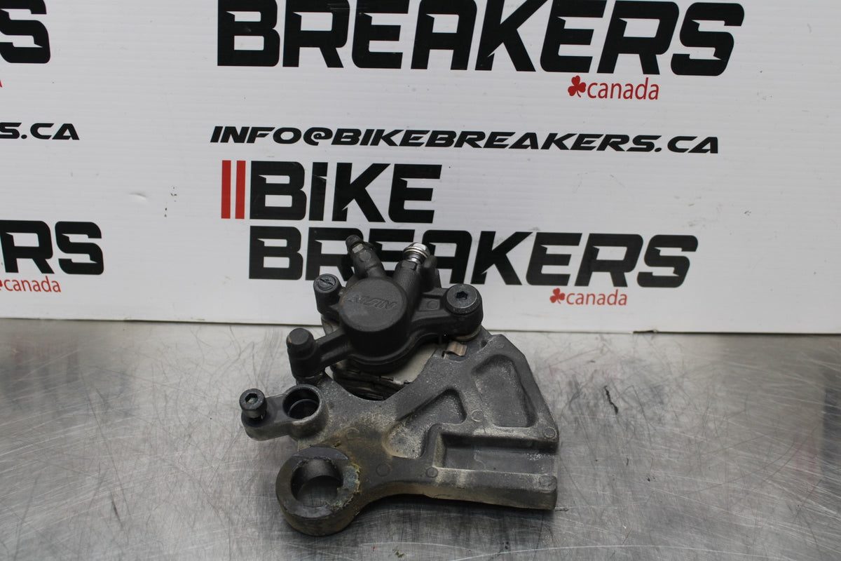 19-23 KAWASAKI NINJA ZX6R REAR BACK BRAKE CALIPER W MOUNT BRACKET BB188