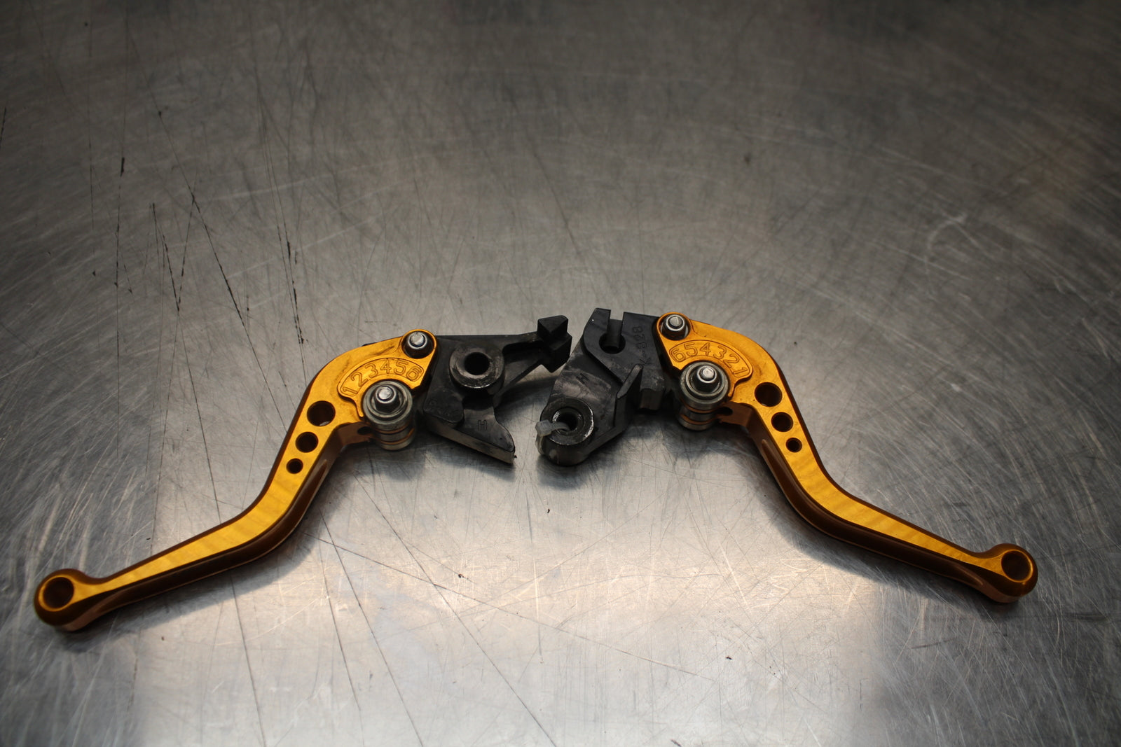 04-05 KAWASAKI NINJA ZX10R PAZZO RACING CLUTCH LEVER & FRONT BRAKE LEVER BB163