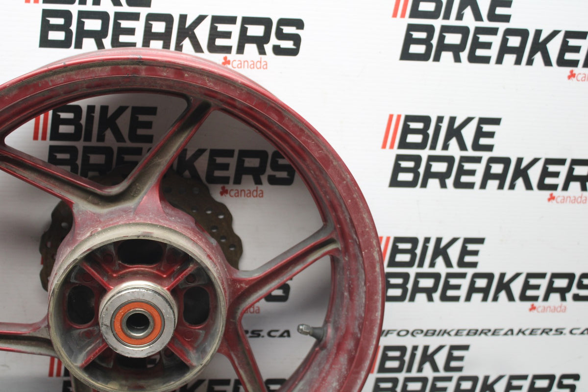 08 KAWASAKI NINJA 650 EX650 REAR WHEEL BACK RIM & ROTOR BB797