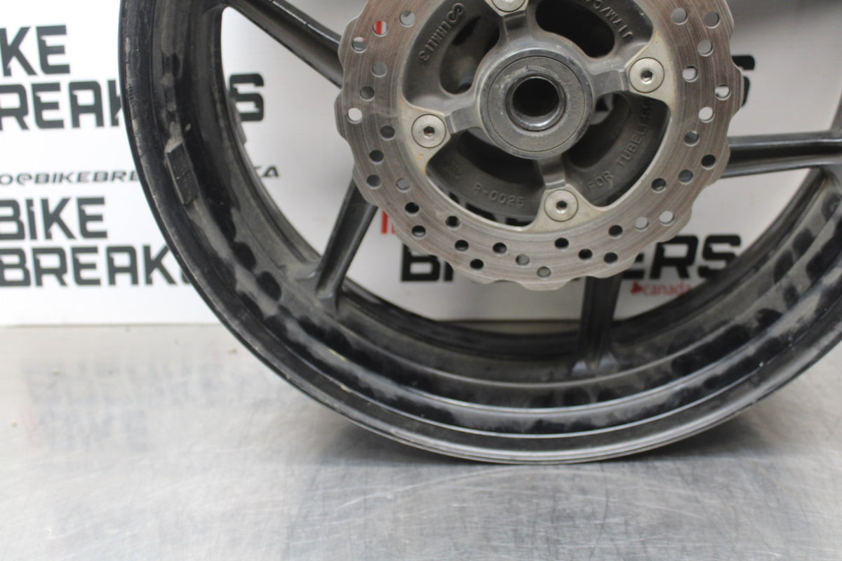 07-08 KAWASAKI NINJA ZX6R REAR WHEEL BACK RIM & ROTOR BB199