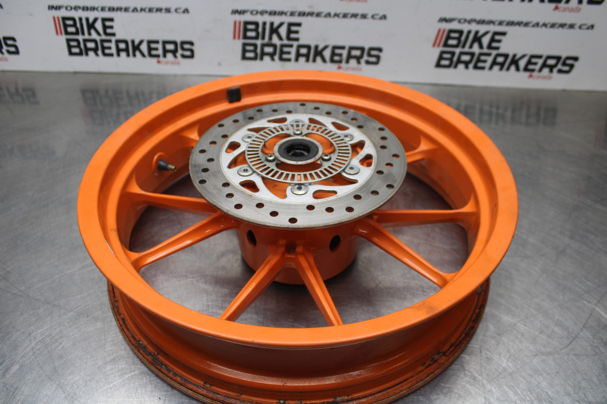 13-16 KTM 390 DUKE REAR WHEEL BACK RIM & ROTOR BB815