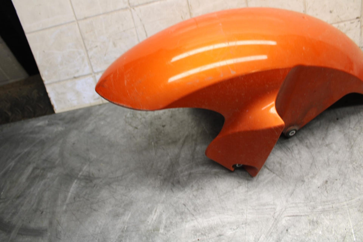 2009 Yamaha YZF R6 ORANGE FRONT WHEEL FENDER COWL FAIRING BB532