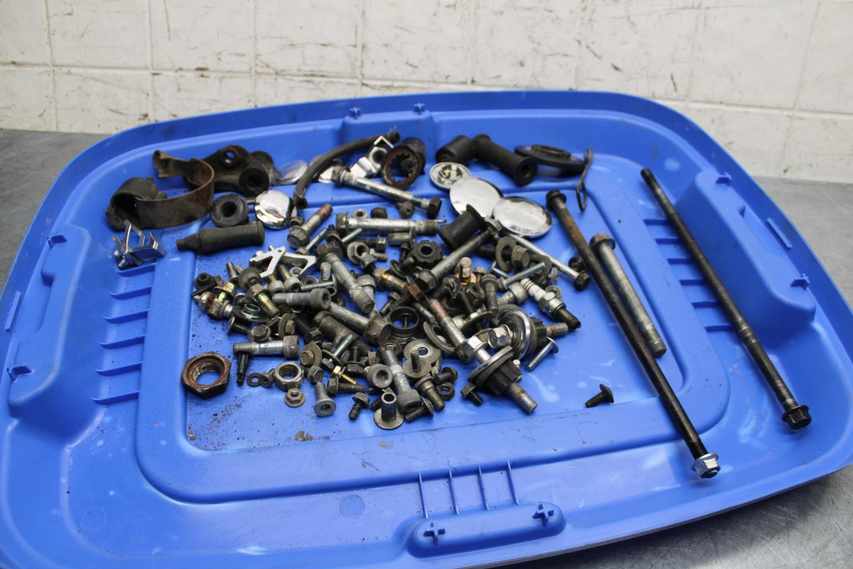 00-01 KAWASAKI ZZR600 ENGINE AND MISC.BOLTS HARDWARE MOTOR SCREWS BB568