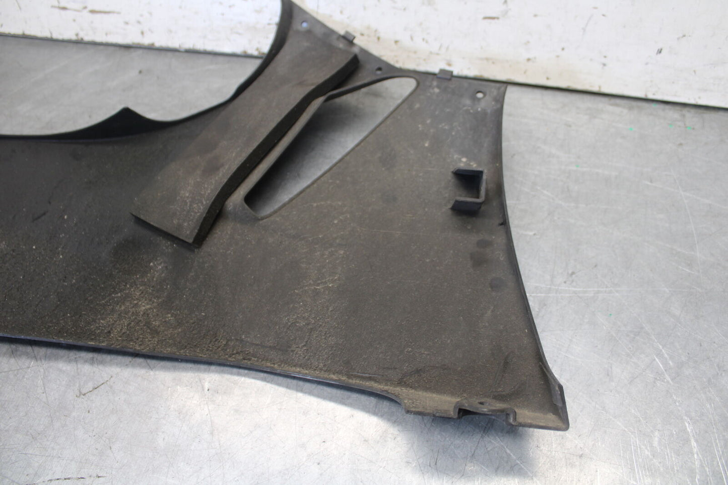 09-12 KAWASAKI NINJA ZX6R LEFT LOWER BOTTOM BELLY SIDE FAIRING COWL BB698