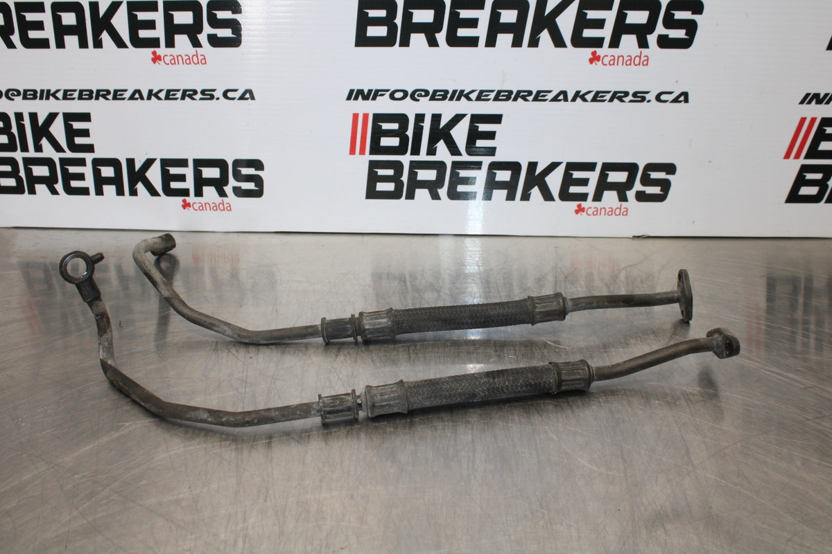 04-09 SUZUKI GS500F ENGINE MOTOR OIL COOLER HOSES BB165