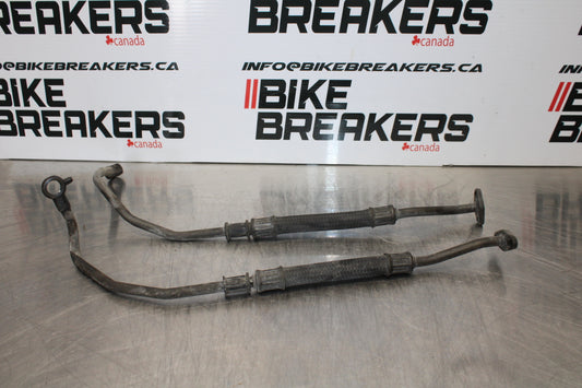 04-09 SUZUKI GS500F ENGINE MOTOR OIL COOLER HOSES BB165