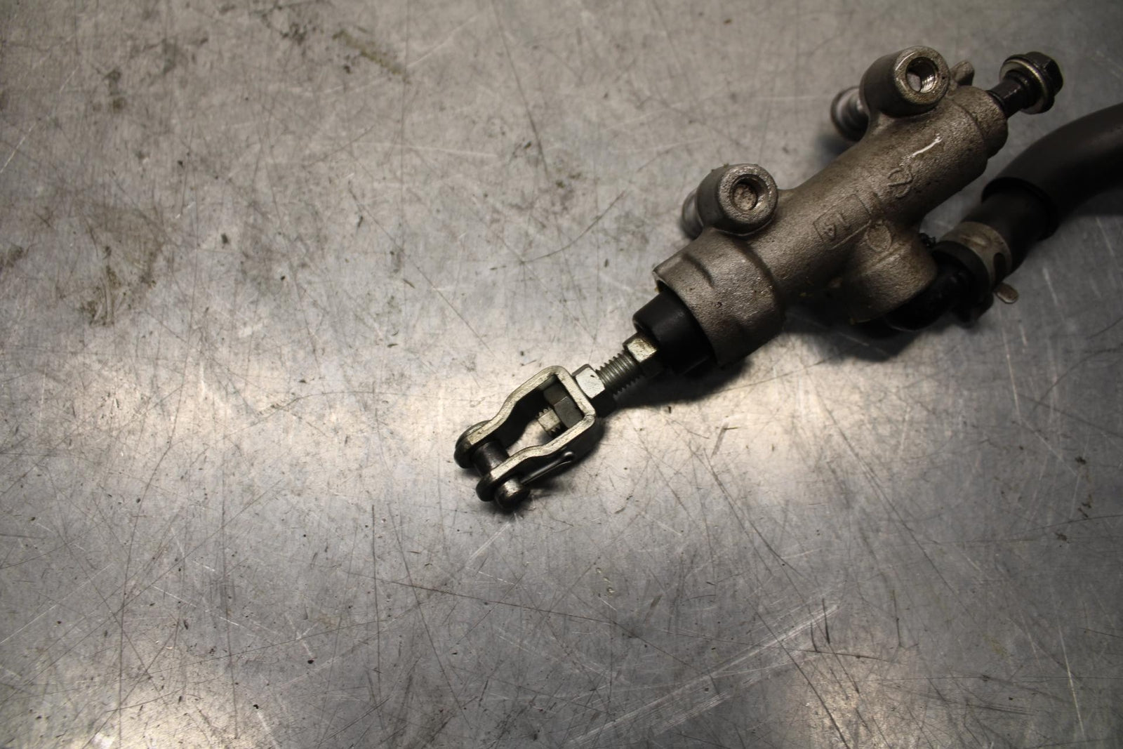 08-09 KAWASAKI NINJA ZX14R REAR BACK BRAKE MASTER CYLINDER W RESERVOIR BB73