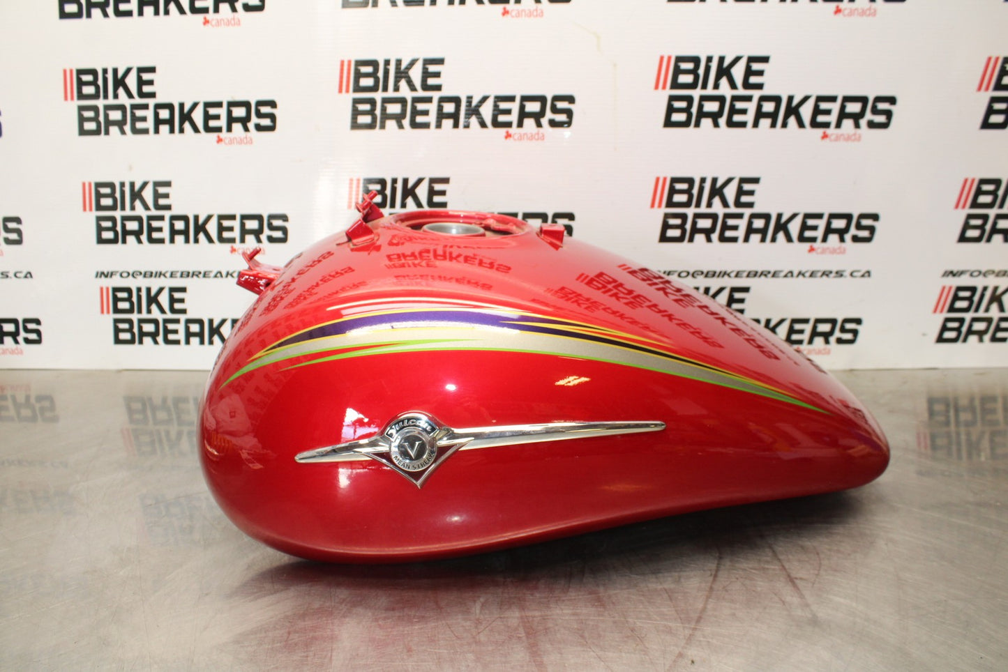 03 KAWASAKI VULCAN 1500 VN1500P MEAN STREAK GAS TANK FUEL PETROL RESERVOIR BB00