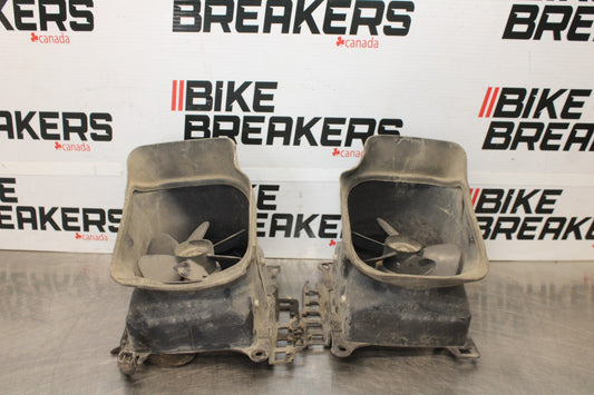 88-00 HONDA GOLDWING 1500 ENGINE RADIATOR COOLING FAN SET PAIR BB883