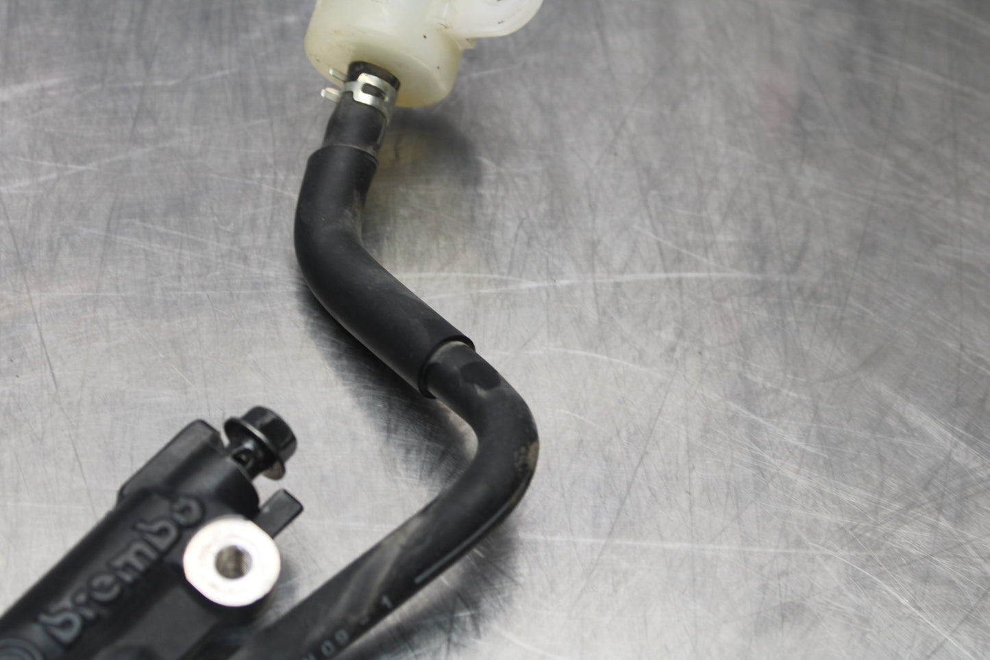 09-15 YAMAHA FZ6R REAR BACK BRAKE MASTER CYLINDER W RESERVOIR BB161