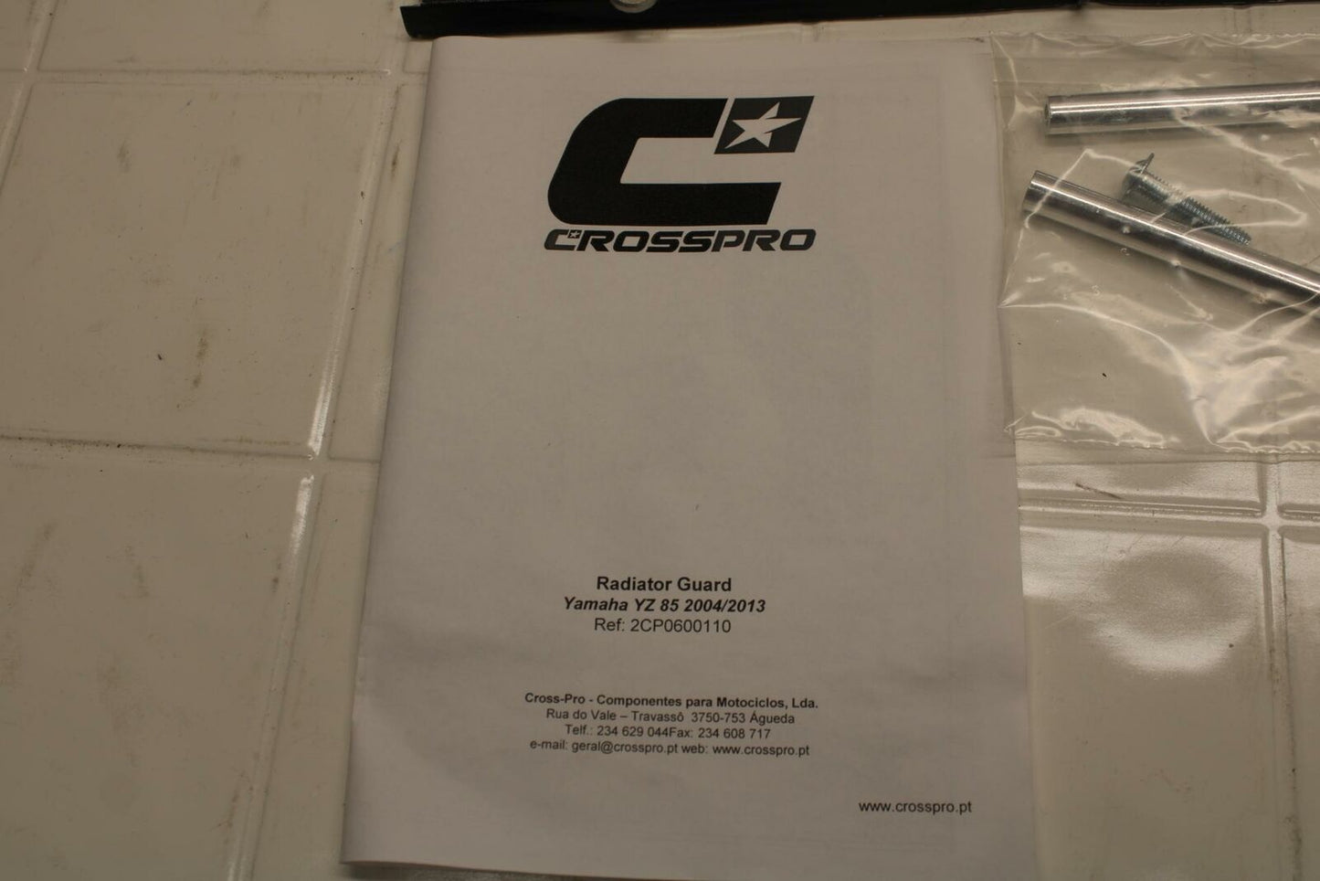 04-13 YAMAHA YZ85 CROSSPRO RADIATOR GUARD SHIELD