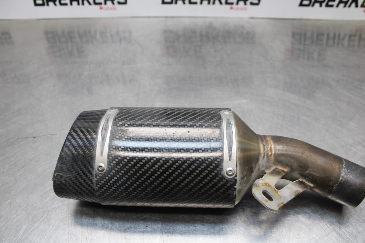 19-23 KAWASAKI NINJA ZX6R M4 EXHAUST PIPE MUFFLER SLIP ON CAN SILENCER BB188