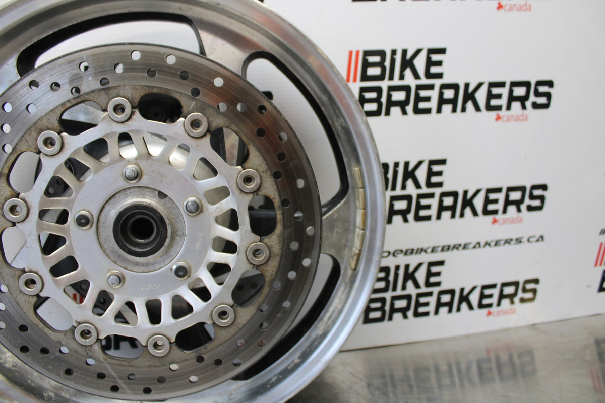05 TRIUMPH ROCKET III FRONT WHEEL FRONT RIM & ROTORS BB186