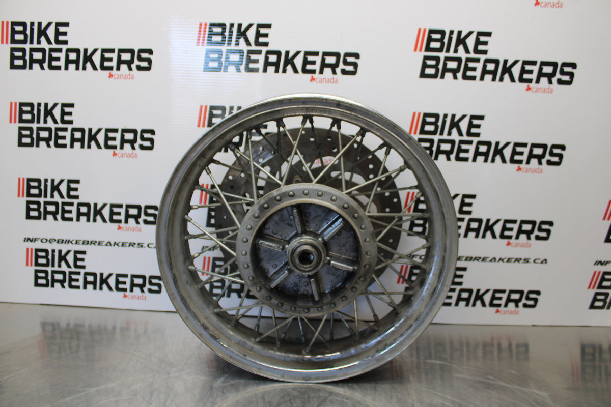 04 YAMAHA ROAD STAR XV1700A REAR WHEEL BACK RIM & ROTOR BB155