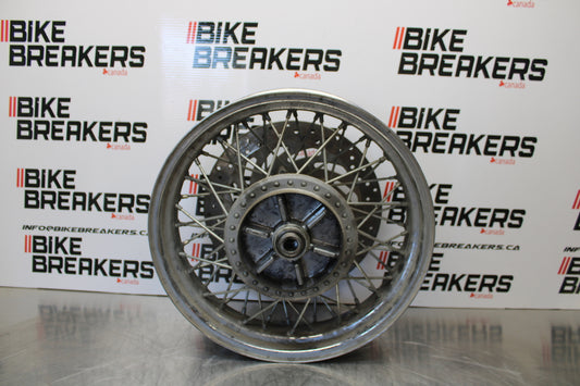 04 YAMAHA ROAD STAR XV1700A REAR WHEEL BACK RIM & ROTOR BB155