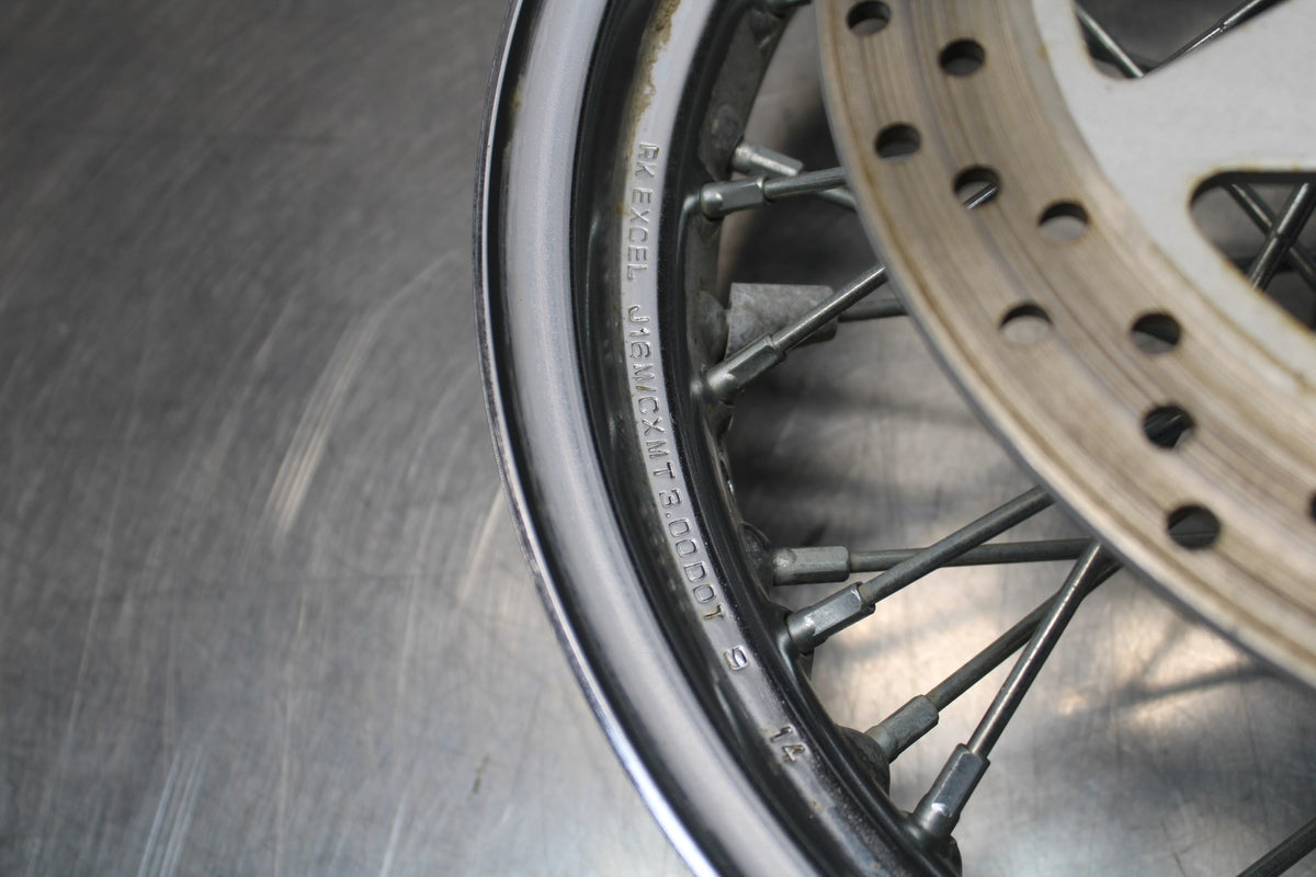 15 SUZUKI BOULEVARD C50 FRONT WHEEL FRONT RIM & ROTOR BB775