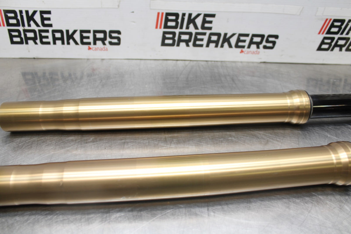 08 KAWASAKI NINJA ZX10R FRONT FORKS SHOCK SUSPENSION SET PAIR BB902