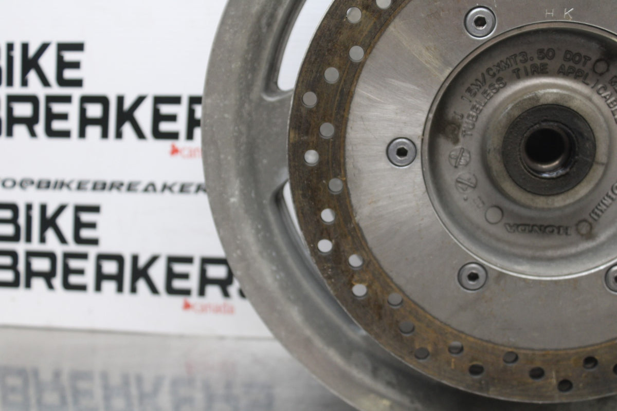 07 HONDA VTX1300R REAR WHEEL BACK RIM & ROTOR BB825
